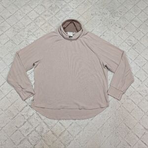 Varley Sweatshirt Womens M Beige Sand Adkisson Pullover Cowl Neck Soft Lounge